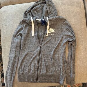 Nike Heather Gray Hoodie with Logo
